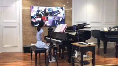 w88win优德特邀艺术家浙江音乐学院钢琴系丁阳博士Hybrid远程教育大师班+音乐会圆满成功