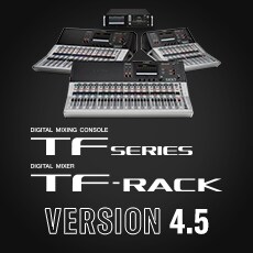 w88win优德TF系列迎来V4.5版本，新增Audix麦克风预设与更灵活的 USB 输出规格！